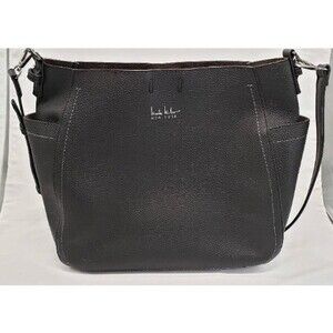 Nicole Miller New York Large Leather Shoulder Bag